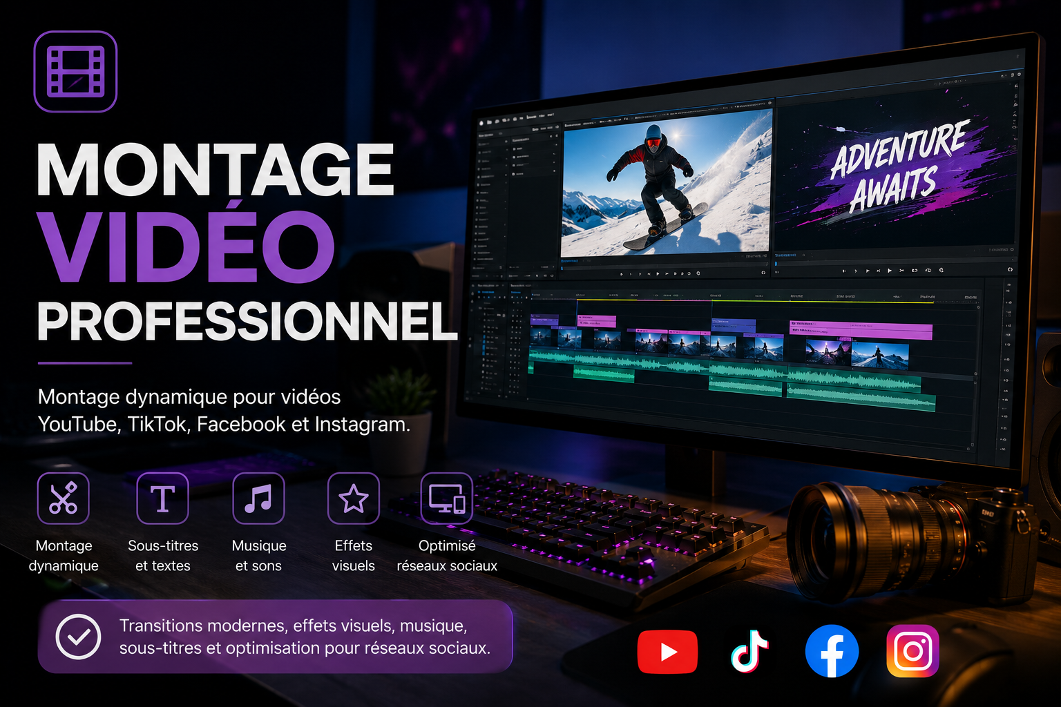 Montage vidéo professionnel