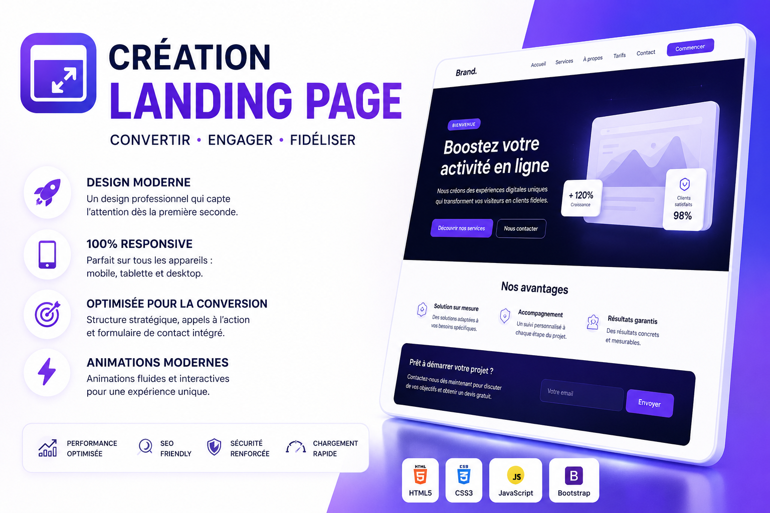 Création Landing Page
